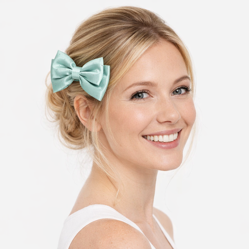 HS Haarclip - Strik - 5 kleuren - MODEL_FRONT