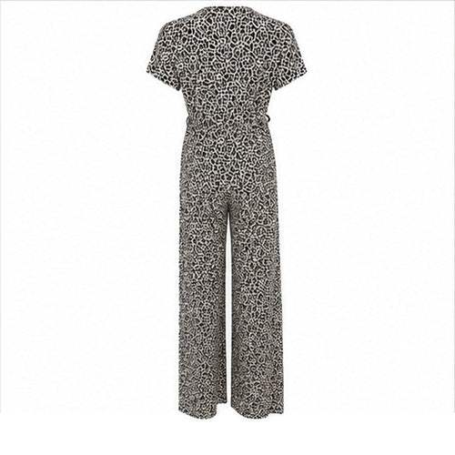 By Swan jumpsuit 12 grijs/zwart mini print - back clean product image - Codex 2026-06-19