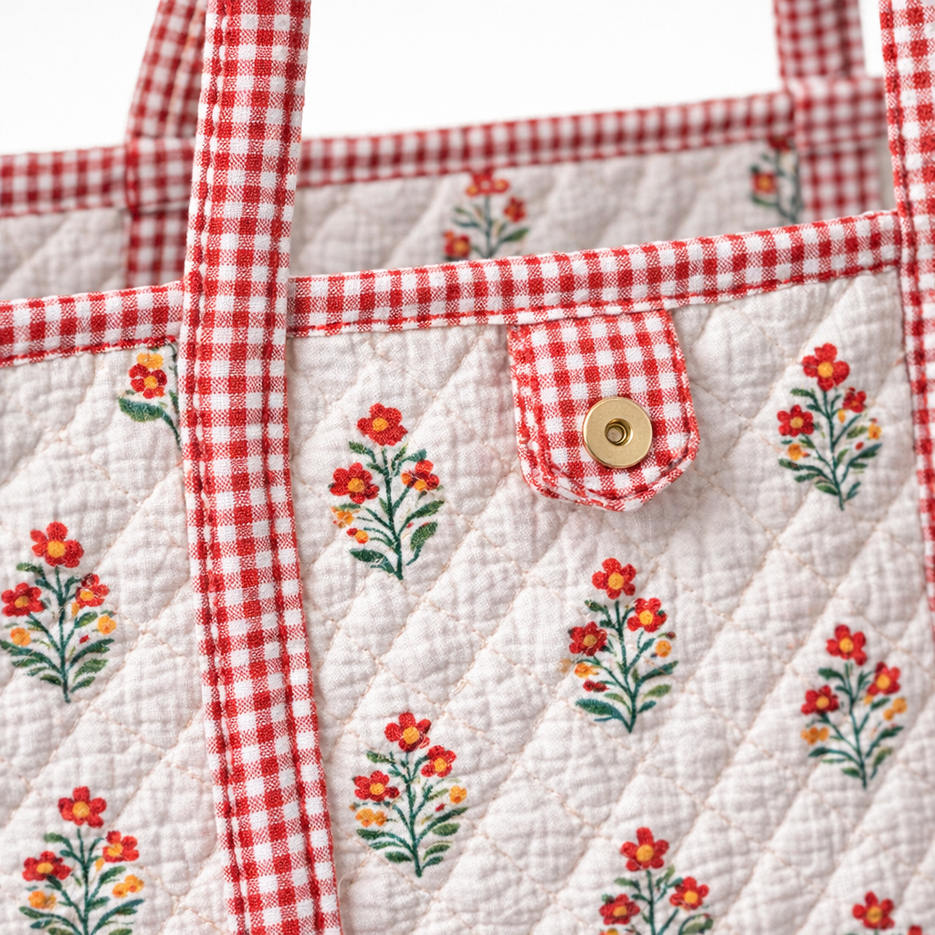 HS Shopper - 100% Katoen - praktisch voor dagelijks gebruik - 11 kleuren - DETAIL