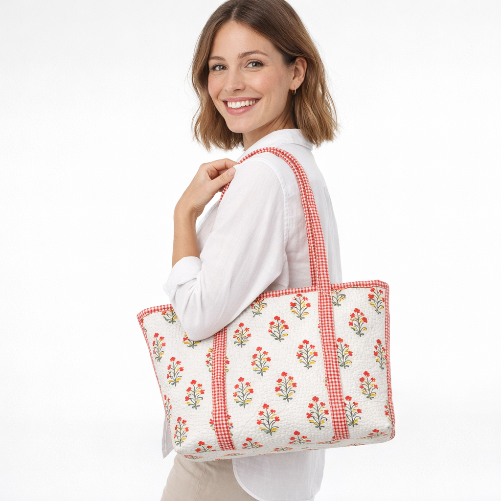 HS Shopper - 100% Katoen - praktisch voor dagelijks gebruik - 11 kleuren - MODEL_FRONT