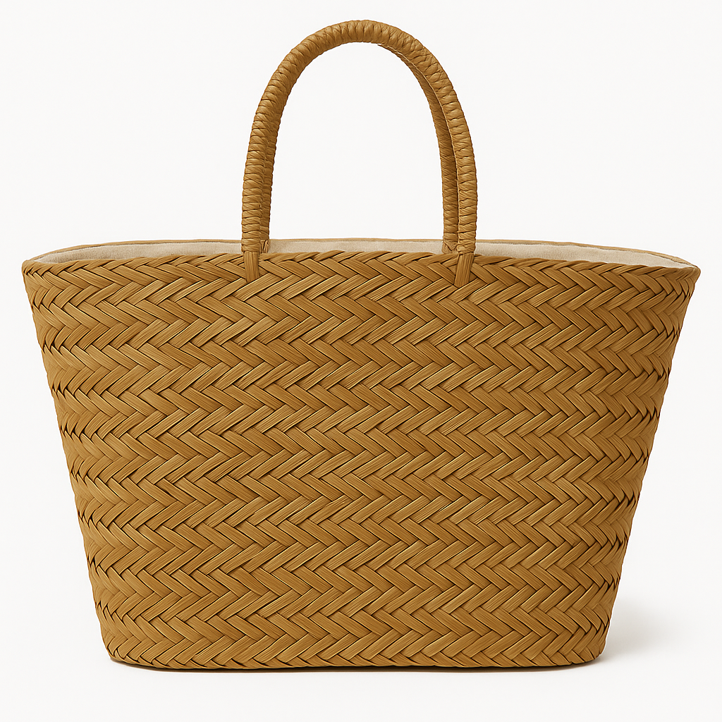 Rieten Shopper Naturel met Hart van Schelpen – Ibiza Romance - Mapsy B.V