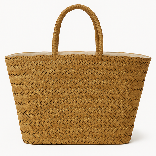 Rieten Shopper Naturel met Hart van Schelpen – Ibiza Romance - Mapsy B.V