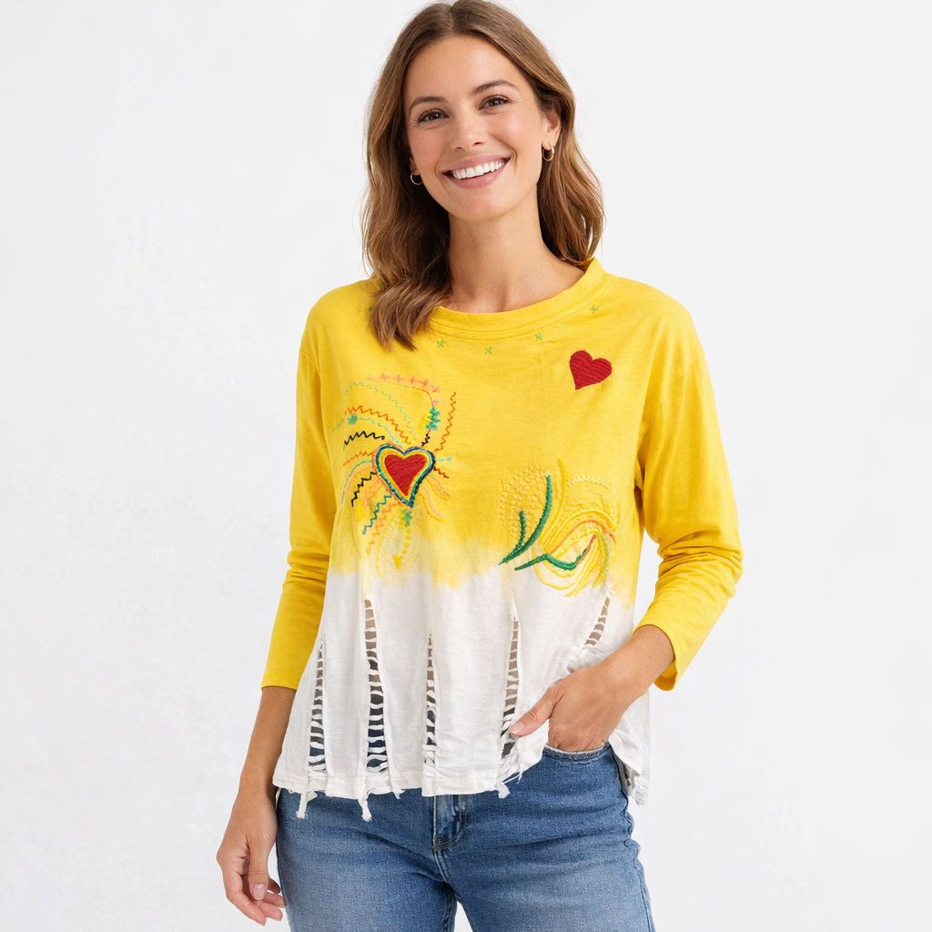 HS T-Shirt - 100% Katoen - Long Sleeve - comfortabele pasvorm - 4 kleuren - MODEL_FRONT