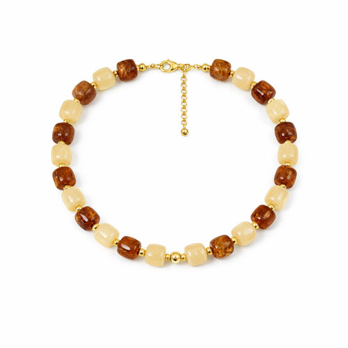 HS Ketting - Met Gouden Touch - statement detail - 14 kleuren - BACK