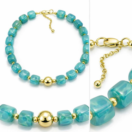 HS Ketting - Met Gouden Touch - statement detail - 14 kleuren - DETAIL