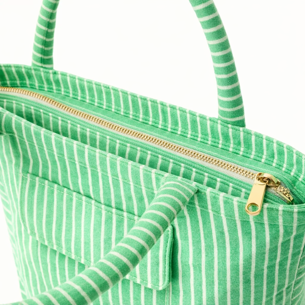 HS Tas - Big Shopper Badstof - praktisch voor dagelijks gebruik - 4 kleuren - DETAIL