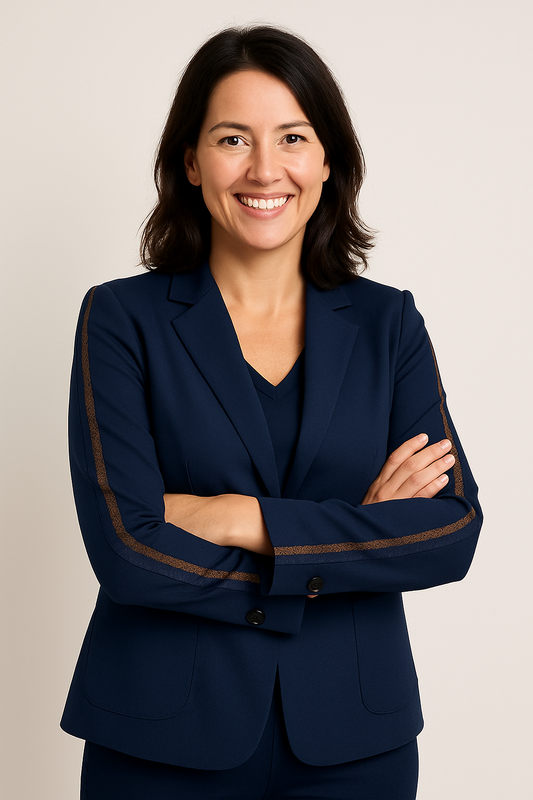 Dames Blazer met Glitterband op Mouw