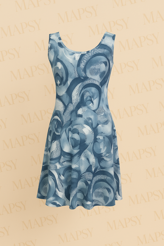 Debbie Morgan Zomerjurk – Blue Swirl - Mapsy B.V