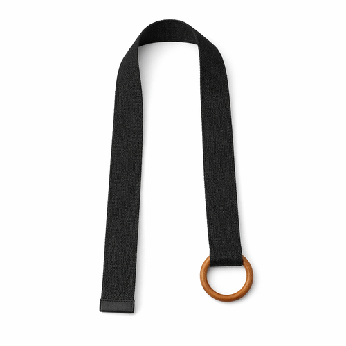 HS Riem - Effen met Houten Gesp - verstelbare pasvorm - 11 kleuren - BACK