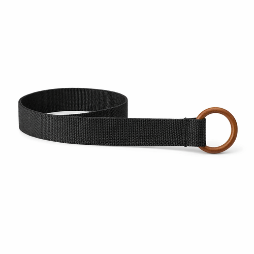 HS Riem - Effen met Houten Gesp - verstelbare pasvorm - 11 kleuren - SIDE