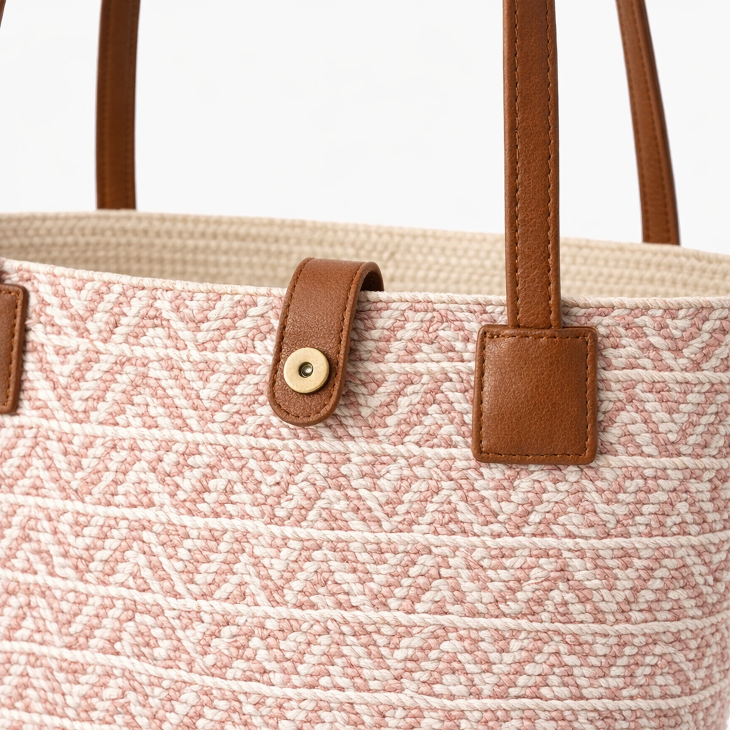 HS Strandsetje - Hoed + Tas - praktisch voor dagelijks gebruik - 5 kleuren - DETAIL