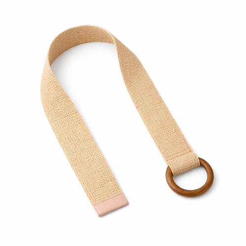 HS Riem - Effen met Houten Gesp - verstelbare pasvorm - 11 kleuren - BACK
