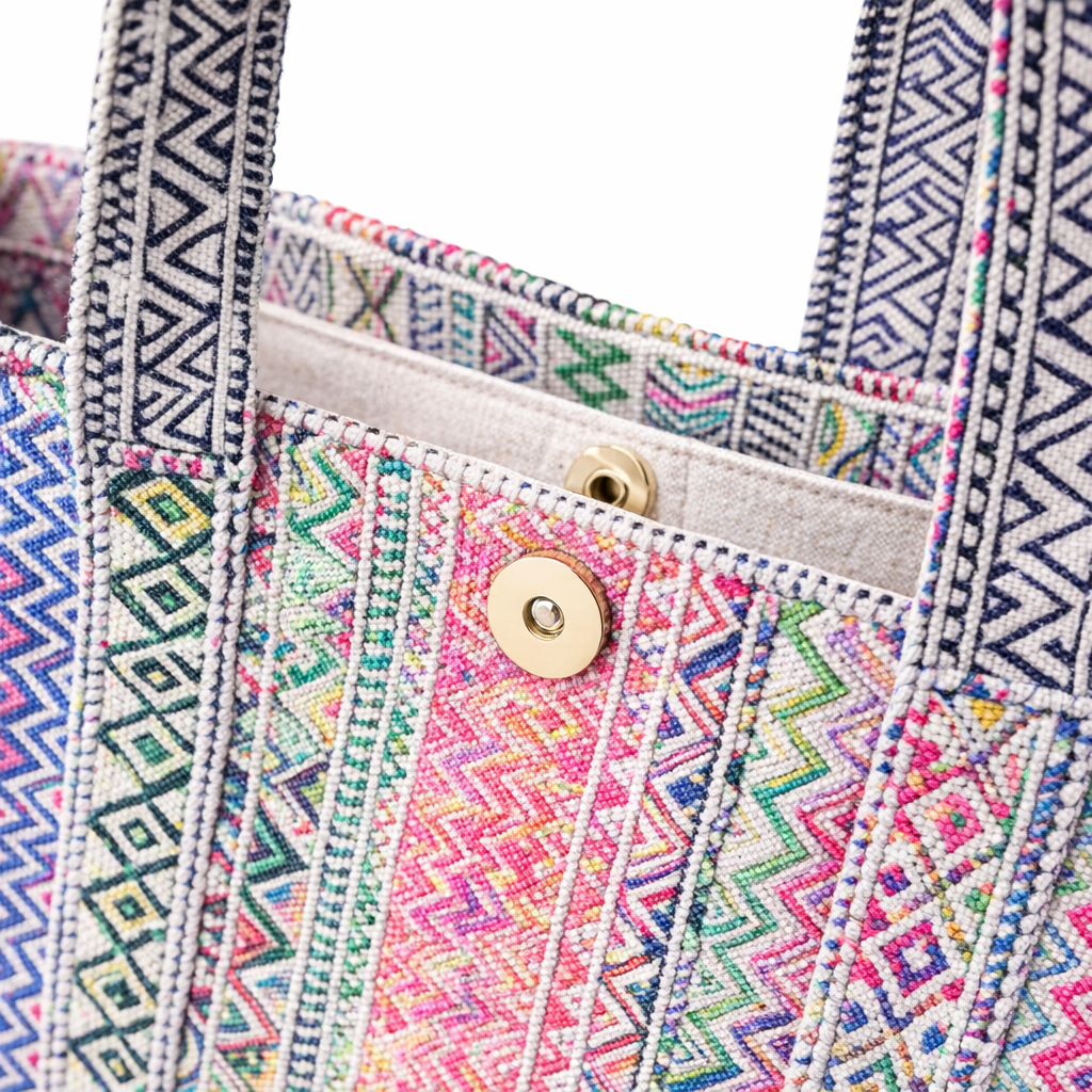 HS Shopper - 100% Katoen - praktisch voor dagelijks gebruik - 6 kleuren - DETAIL