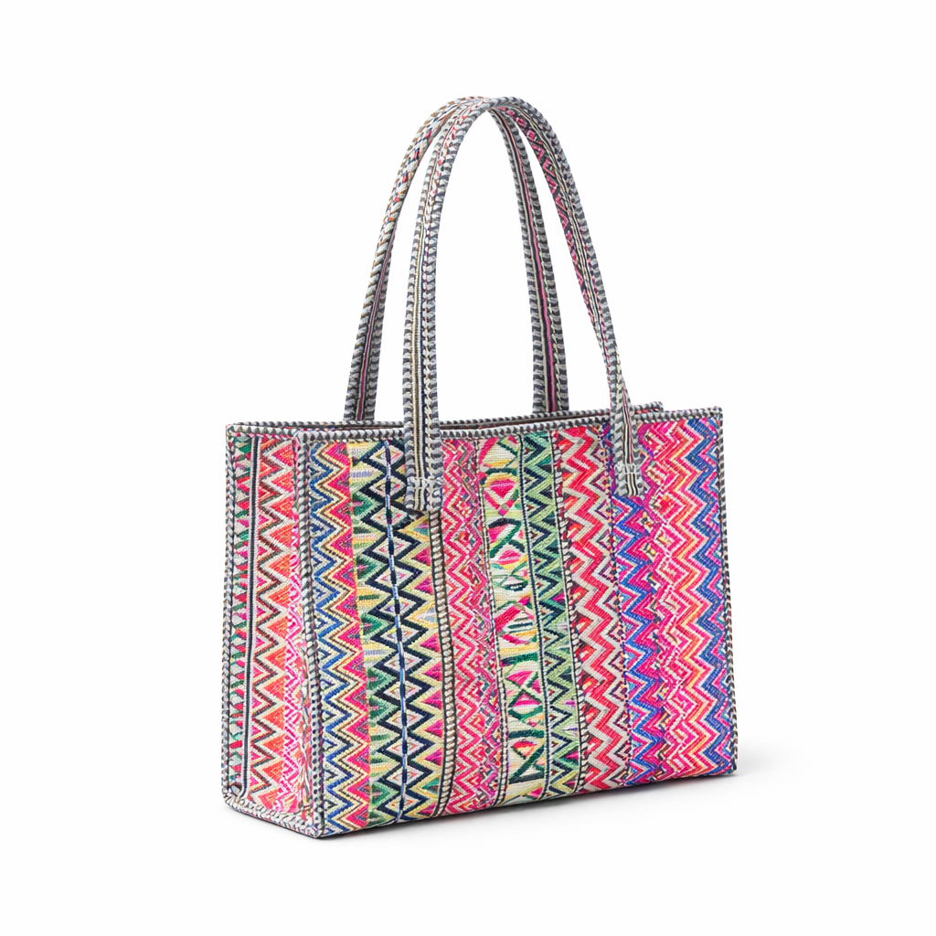 HS Shopper - 100% Katoen - praktisch voor dagelijks gebruik - 6 kleuren - SIDE