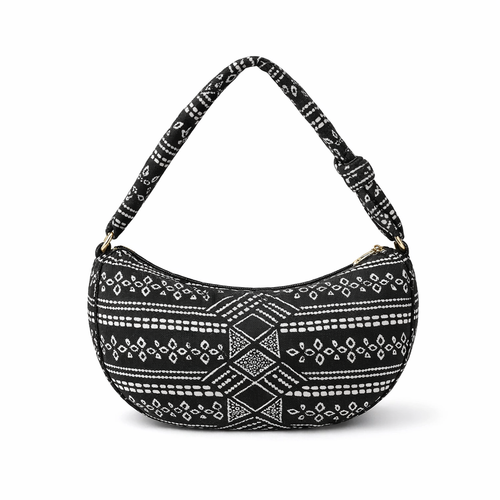 HS Handtas - Banana shape Paisley - praktisch voor dagelijks gebruik - 3 kleuren - BACK