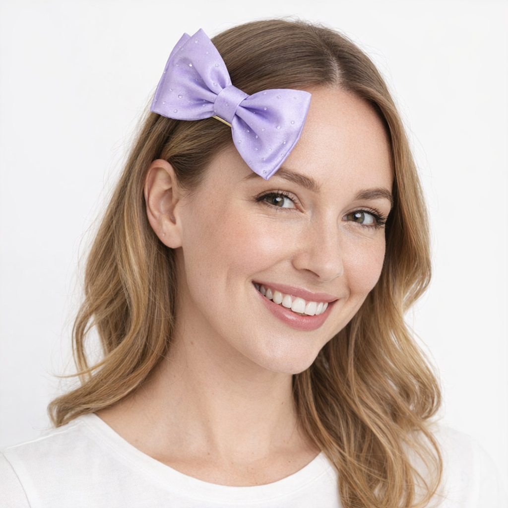 HS Haarclip - Strik - 5 kleuren - MODEL_FRONT