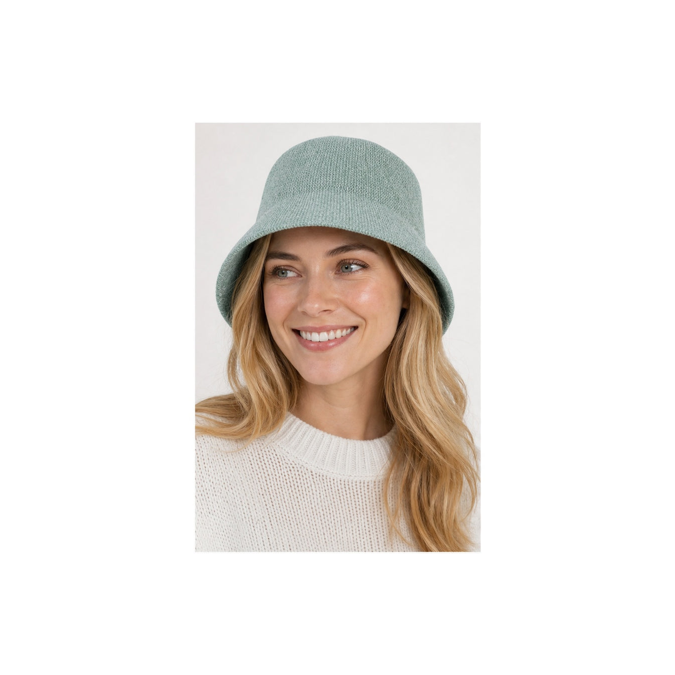 HS Buckethat - Meerdere Kleuren - Mintgroen - gedragen beeld