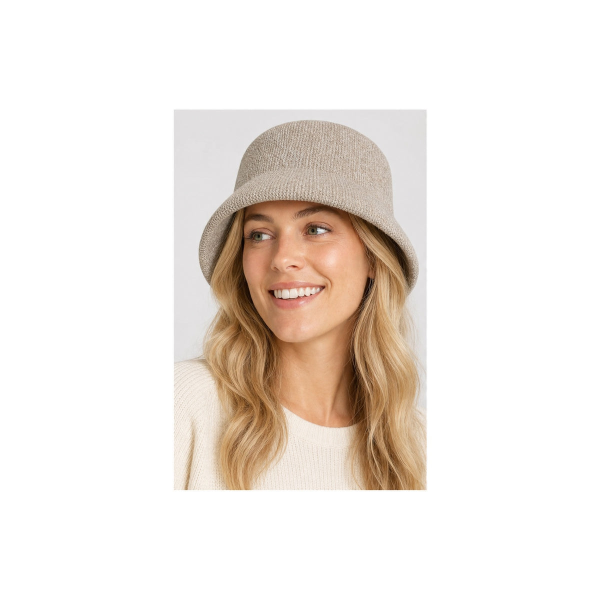 HS Buckethat - Meerdere Kleuren - Beige - gedragen beeld