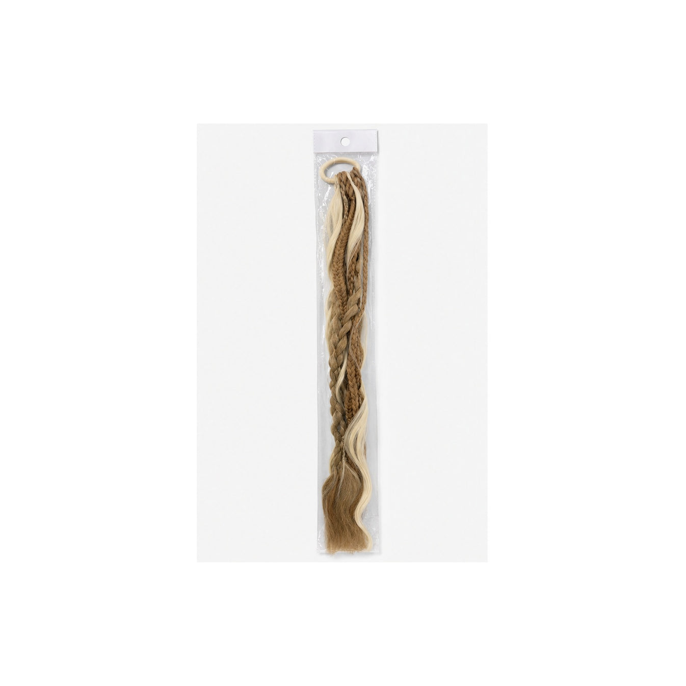 HS Faux Hair Extensions - Meerdere Kleuren - Blond bruin mix - vooraanzicht
