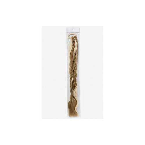 HS Faux Hair Extensions - Meerdere Kleuren - Blond bruin mix - vooraanzicht
