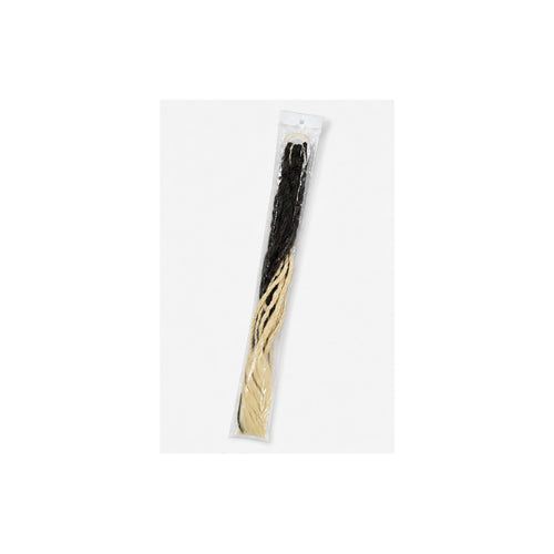 HS Faux Hair Extensions - Meerdere Kleuren - Zwart blond mix - zijaanzicht