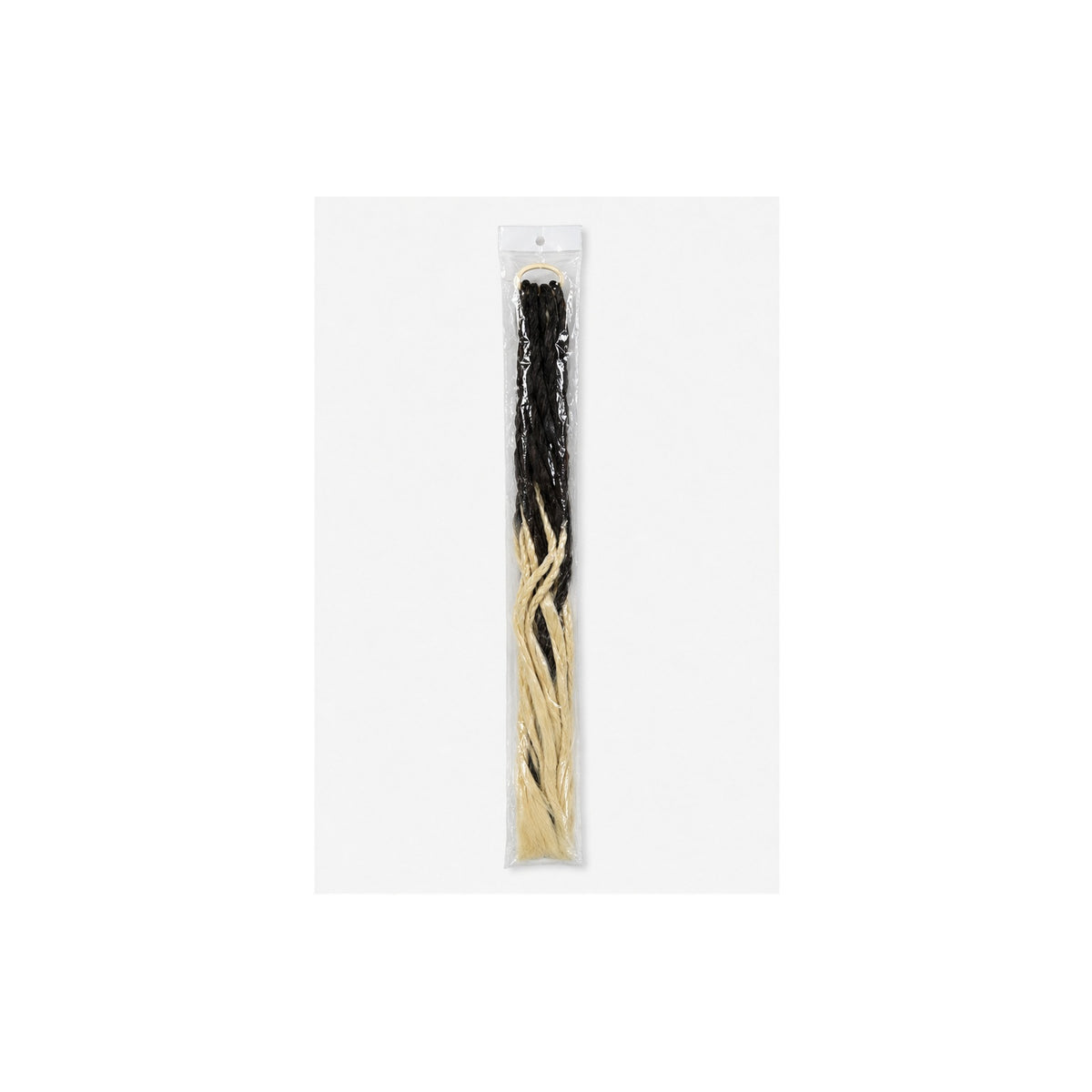 HS Faux Hair Extensions - Meerdere Kleuren - Zwart blond mix - achteraanzicht