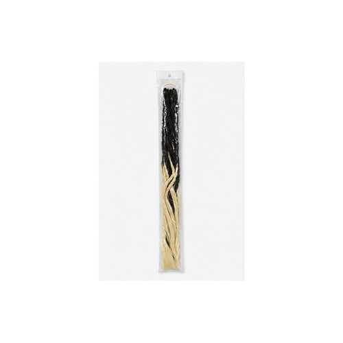 HS Faux Hair Extensions - Meerdere Kleuren - Zwart blond mix - achteraanzicht