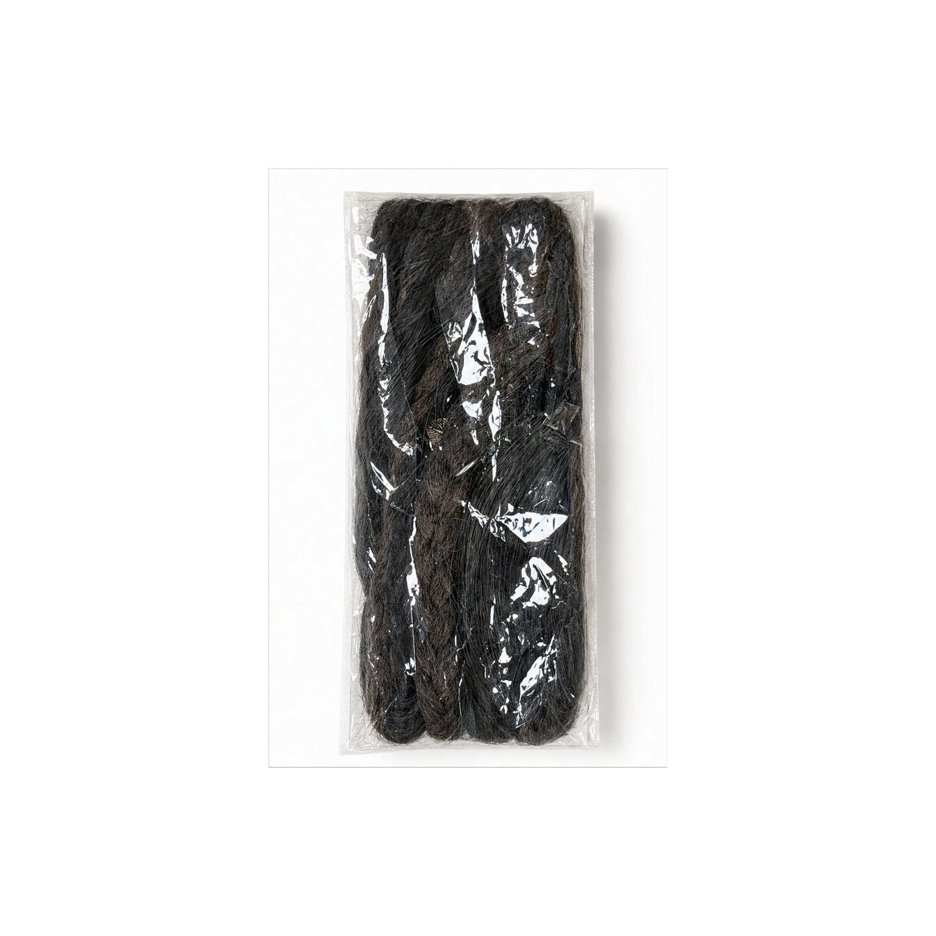 HS Faux Hair Extensions - Meerdere Kleuren - Zwart donker - vooraanzicht