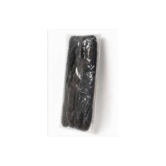 HS Faux Hair Extensions - Meerdere Kleuren - Zwart donker - zijaanzicht