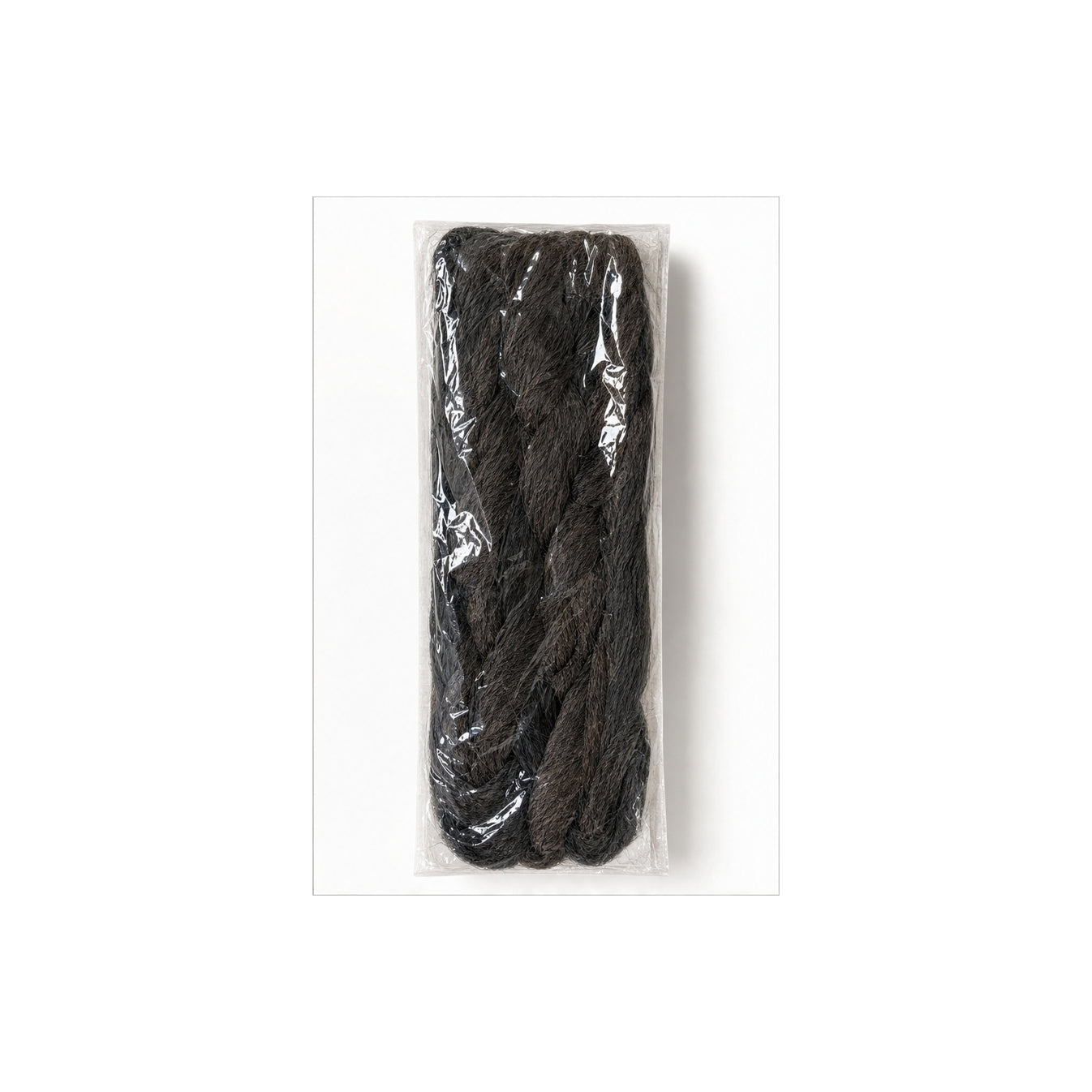 HS Faux Hair Extensions - Meerdere Kleuren - Zwart donker - achteraanzicht
