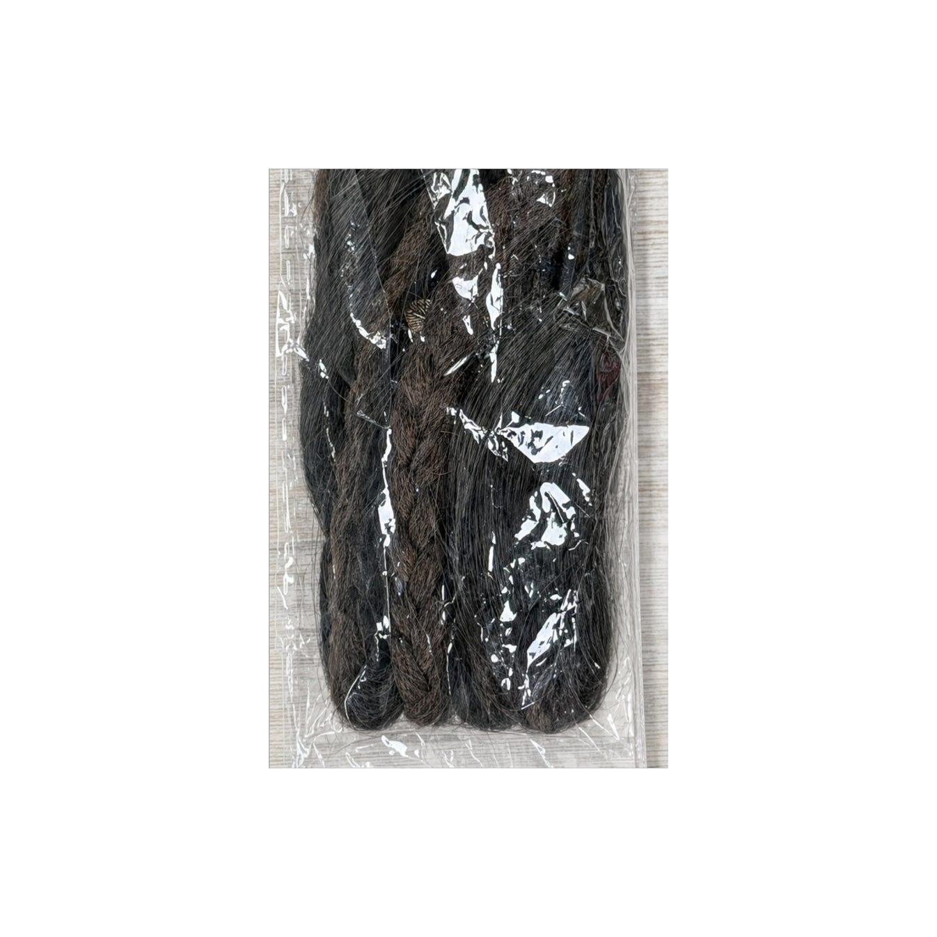 HS Faux Hair Extensions - Meerdere Kleuren - Zwart donker - detail