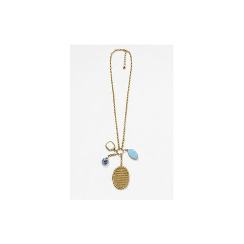 HS Ketting met Bedels - Meerdere Uitvoeringen - Goudkleurig minimal bedels - achteraanzicht