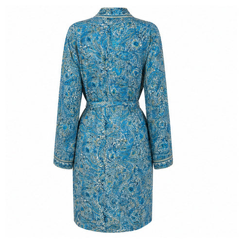 HS Kimono Middel - Meerdere Prints - Blauw - achteraanzicht