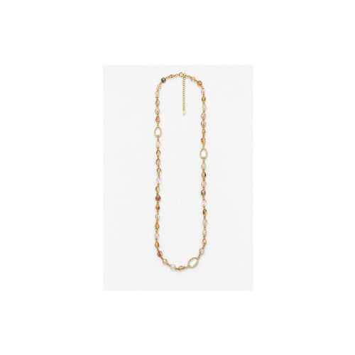 HS Lange Ketting - Meerdere Kleuren - Goudkleurig naturel - vooraanzicht