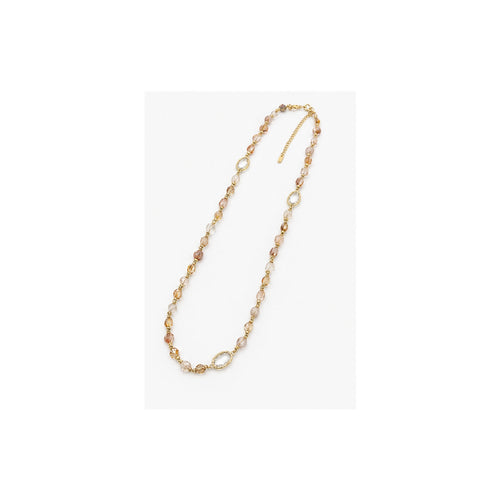 HS Lange Ketting - Meerdere Kleuren - Goudkleurig naturel - zijaanzicht
