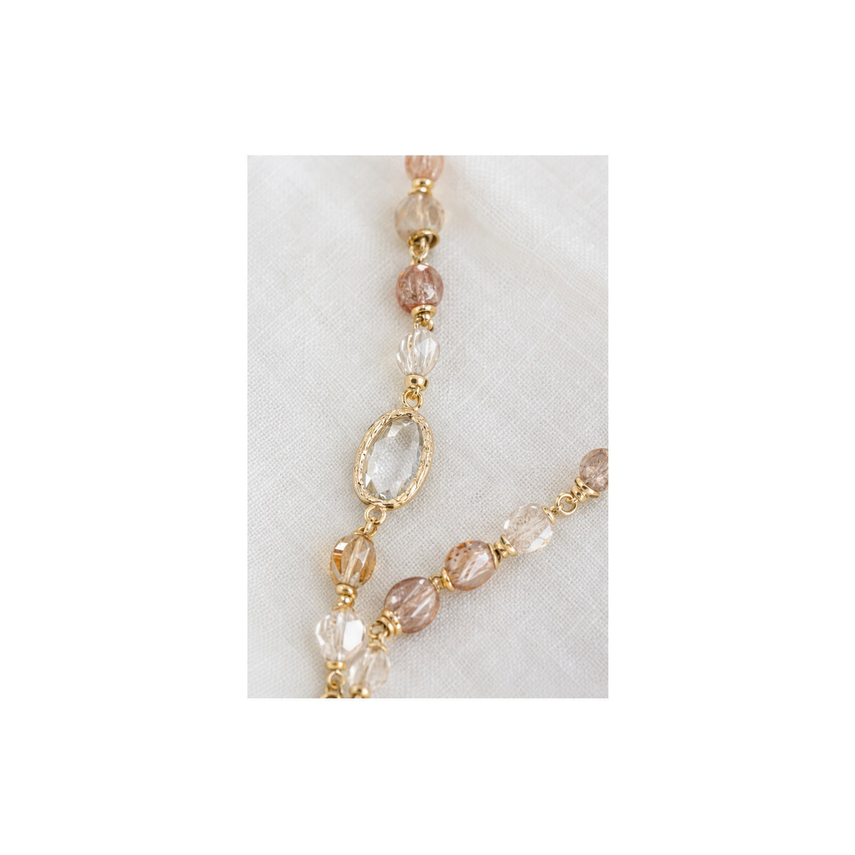 HS Lange Ketting - Meerdere Kleuren - Goudkleurig naturel - detail