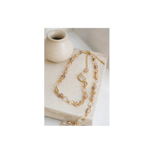 HS Lange Ketting - Meerdere Kleuren - Goudkleurig naturel - sfeerbeeld