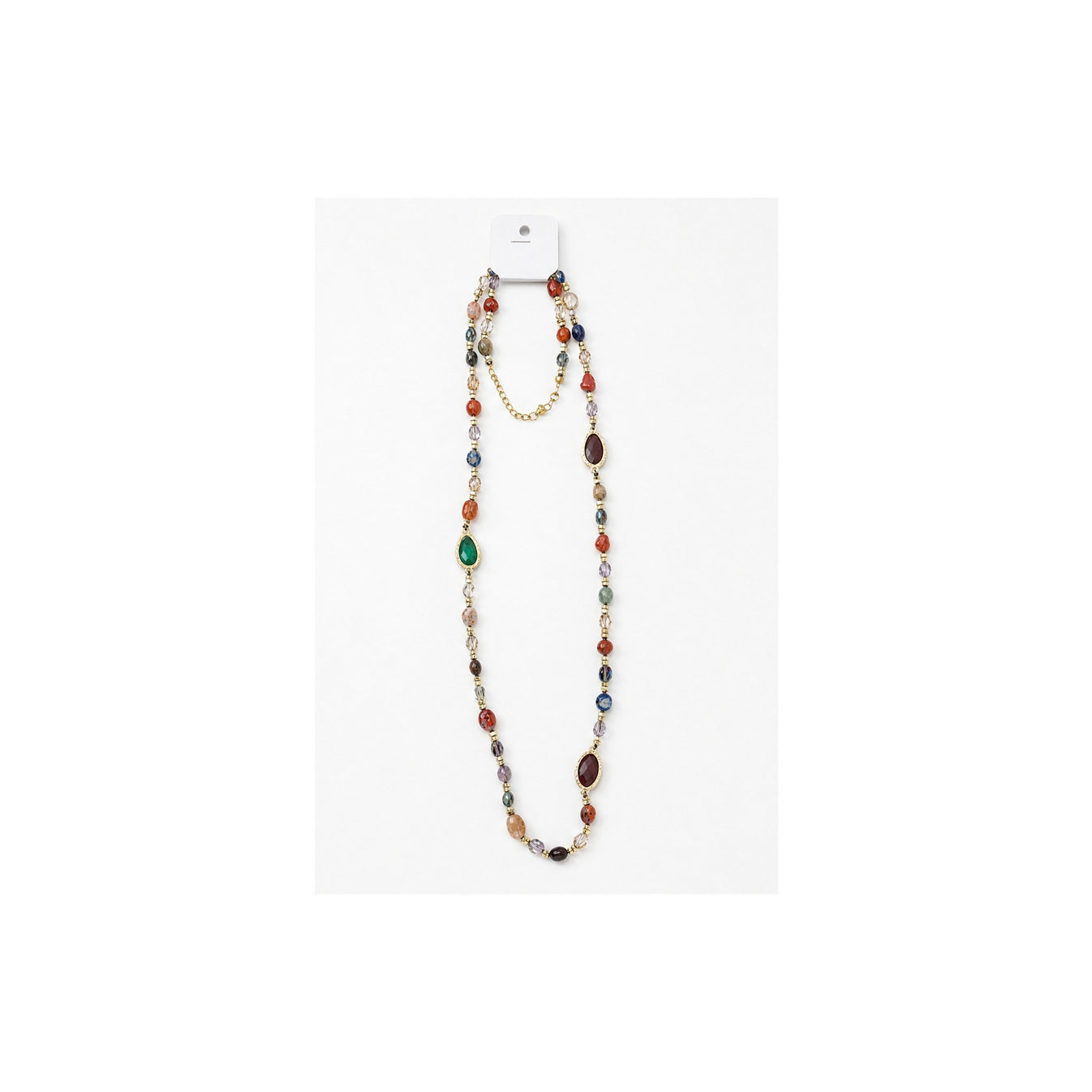 HS Lange Ketting - Meerdere Kleuren - Multicolor naturel - achteraanzicht
