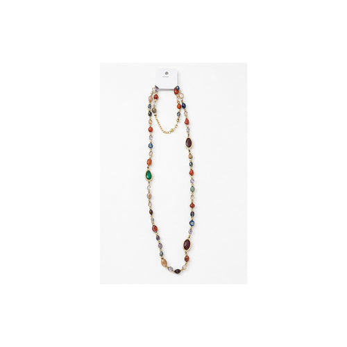 HS Lange Ketting - Meerdere Kleuren - Multicolor naturel - achteraanzicht