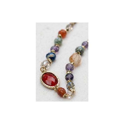 HS Lange Ketting - Meerdere Kleuren - Multicolor naturel - detail