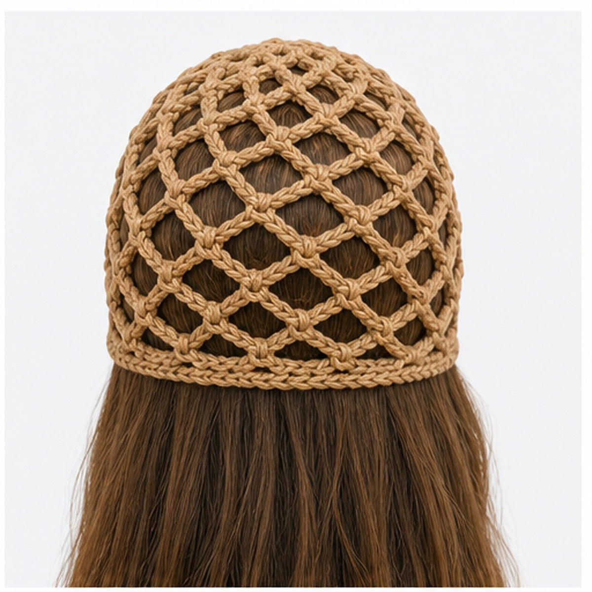 HS Fashion Gehaakte Parel Cap - Design 08