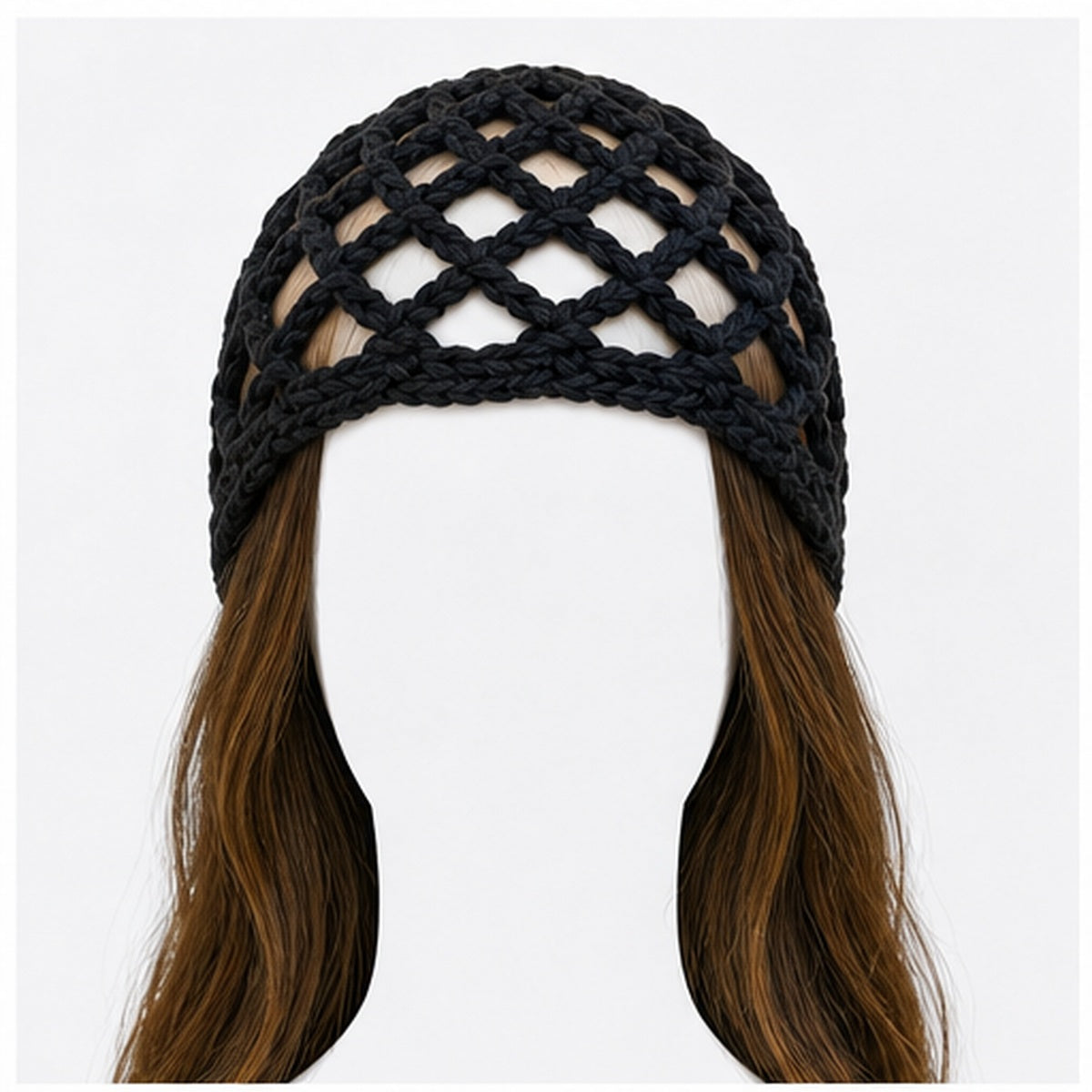 HS Fashion Gehaakte Parel Cap - Design 09