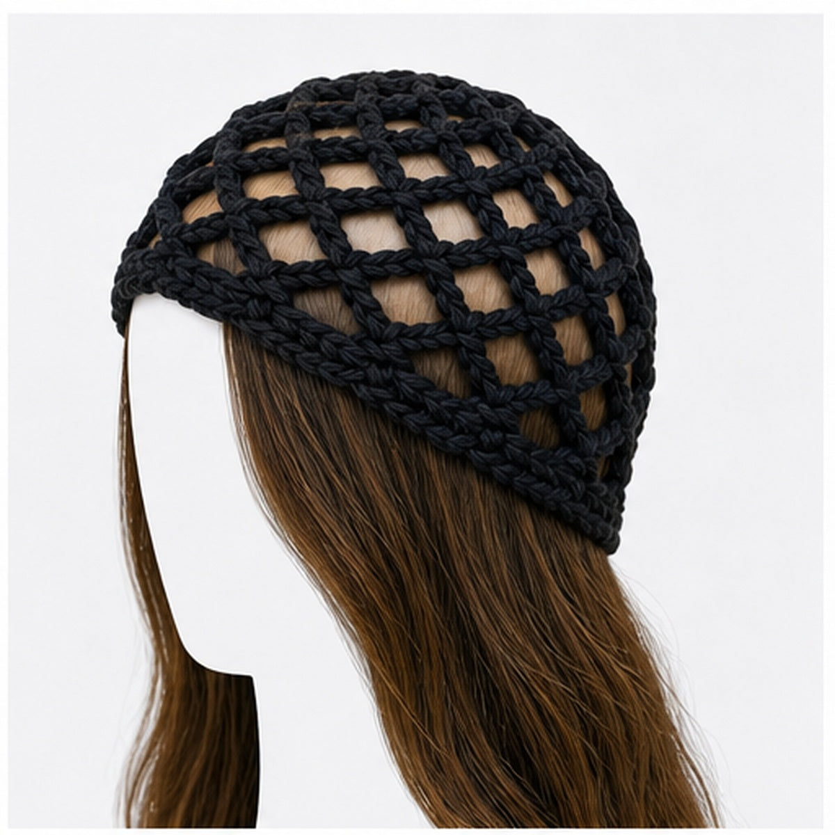 HS Fashion Gehaakte Parel Cap - Design 09