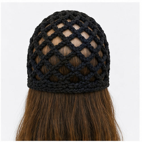 HS Fashion Gehaakte Parel Cap - Design 09