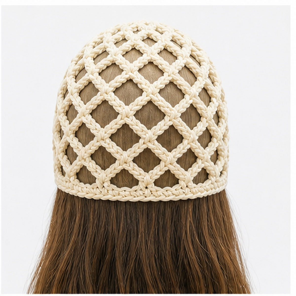 HS Fashion Gehaakte Parel Cap - Design 10