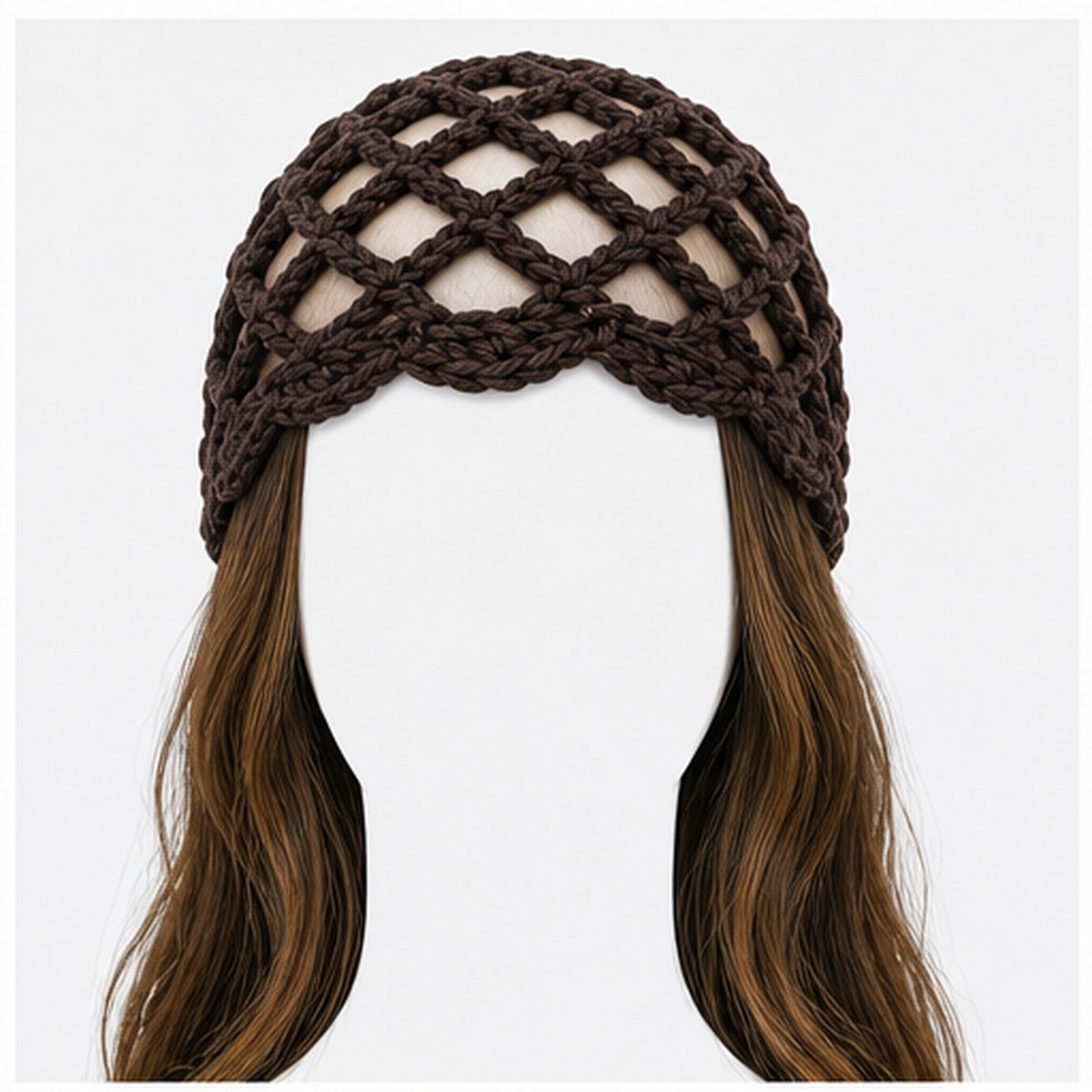 HS Fashion Gehaakte Parel Cap - Design 11