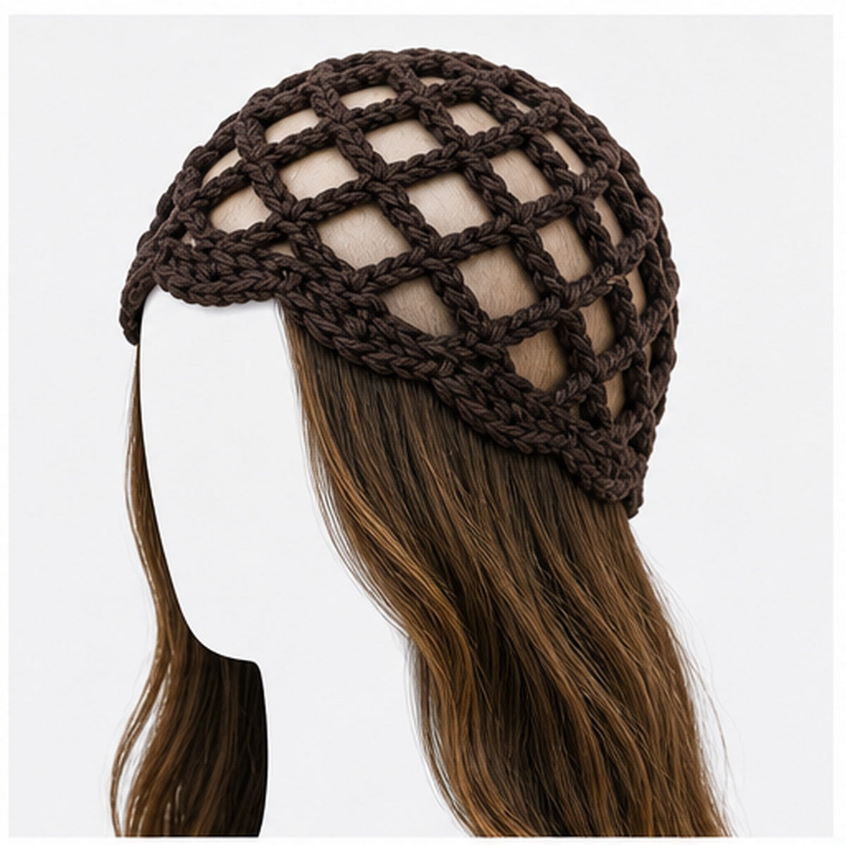 HS Fashion Gehaakte Parel Cap - Design 11