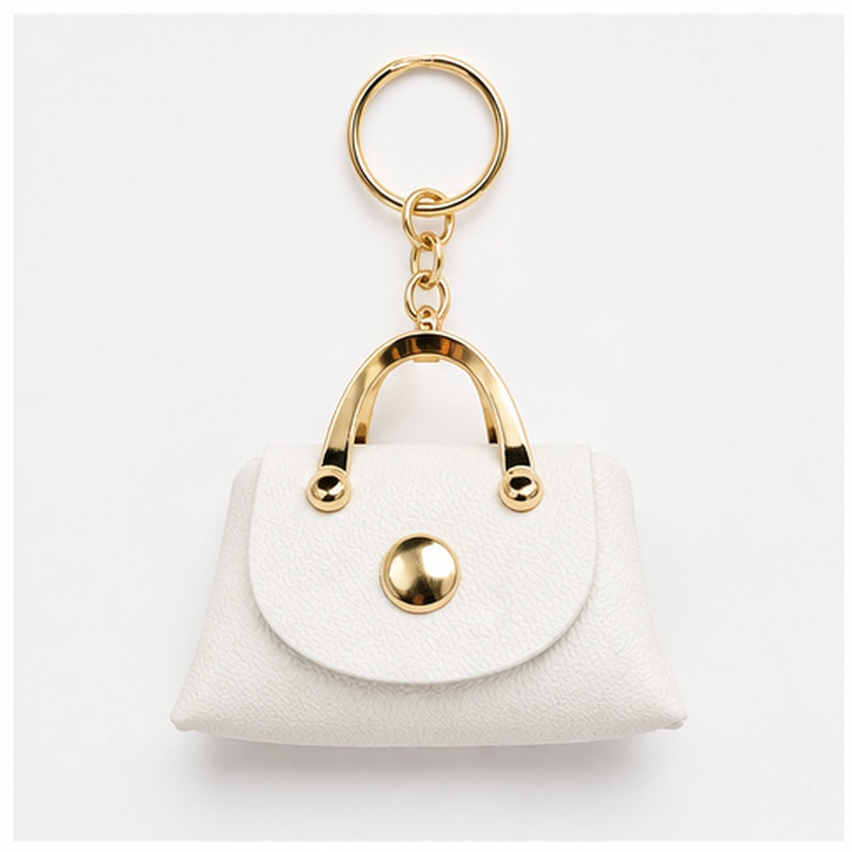 Voorzijde HS Fashion Tassenhanger - Design 12 mini handtas look met hanger en decoratieve details