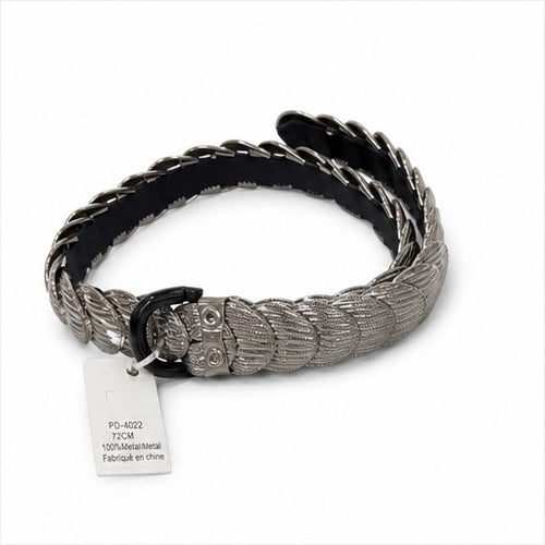HS Riem Dames - Gevlochten en Elastisch - 5 Kleuren - Taupe Zwart Gevlochten - zijaanzicht
