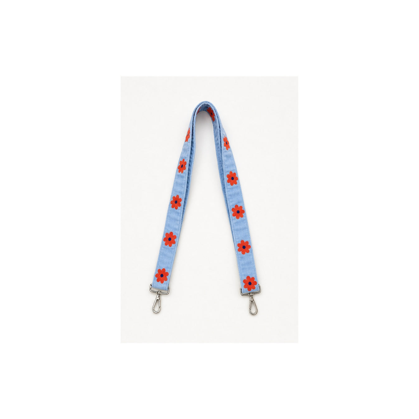 HS Tassenriem - Meerdere Prints - Love multicolor blauw - achteraanzicht